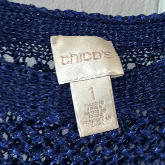 Chicos size 1 blue top - Picture 3 of 5
